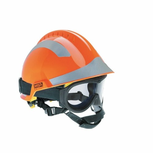 MSA F2 X-TREM Casco Naranja c/w Paquete de (plateado) - y Respondidas 4032792359406 | eBay