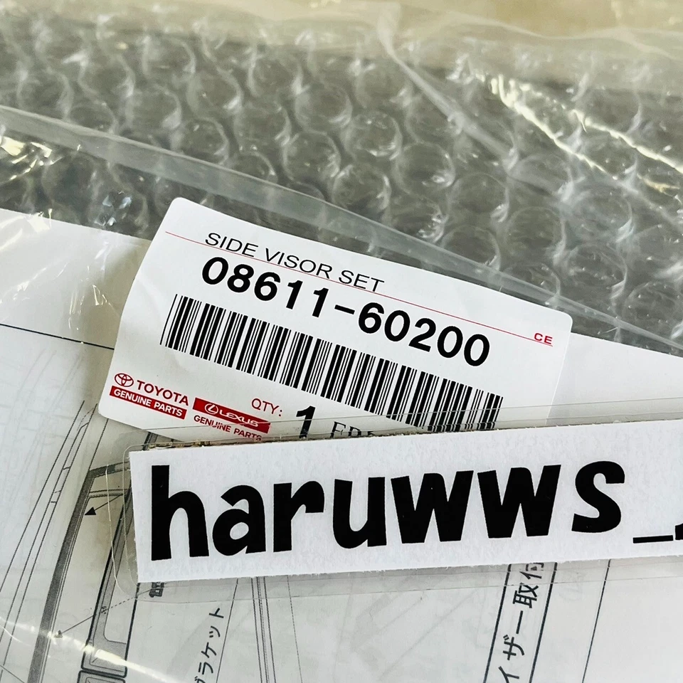 Protector de lluvia para puerta genuino Toyota Land Cruiser Prado Lexus GX460 08611-60200 Foto 4 de 4