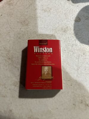Vintage Winston Cigarette Box - wood matches