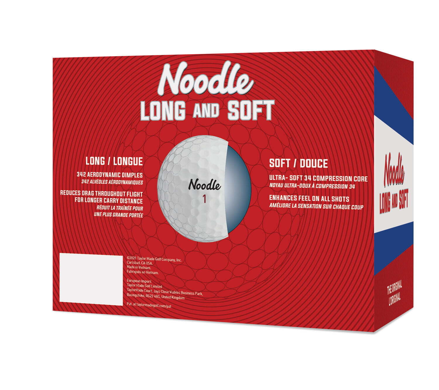 Noodle Long and Soft Golf Balls, 24 Pack White For Outing Sporting