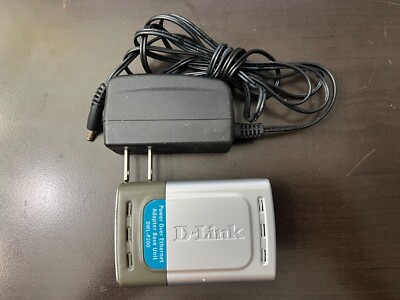 D-Link Power Over Ethernet Adapter Base Unit DWL-P200 w/AC Adapter