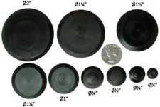 50 Piece Flush Mount Black Hole Plug Assortment for Auto Body and Sheet Metal