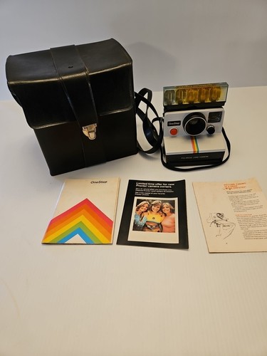 Polaroid One-Step Land Camera mit Tasche Blitz Handbuch ungetestet - Bild 5 von 5