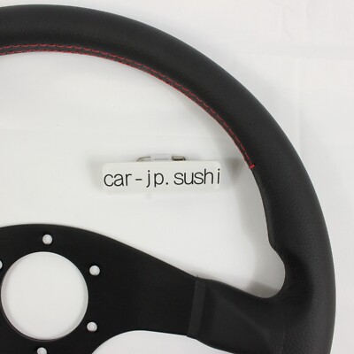 MOMO Steering Wheel TUNER 35Pie 350MM Horn Button Black Leather