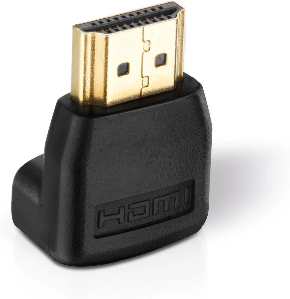 SONERO HDMI Winkel Adapter 90° Grad gewinkelt HDMI Stecker zu HDMI Buchse 1080p 3D 4K