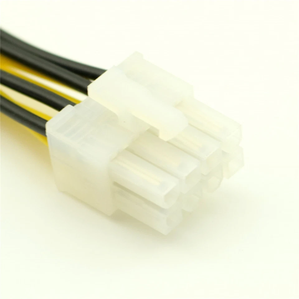 8 Pin EPS12V ATX to Dual Molex 4 Pin Male Motherboard Power Supply Adapter Cable - Image 4 of 4