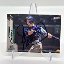 2020 Tyler Freeman ROOKIE RC Topps Pro Debut #PD-30 Cleveland Guardians SIGNED