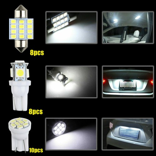 13x Car Interior LED Lights Kit For Dome License Plate Lamp Bulb Light Accessory - Picture 5 of 19