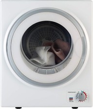 Cookology CMVD25WH Table Top Mini Vented Tumble Dryer 2.5kg | Wall Mountable