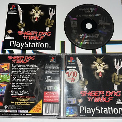 Sheep, Dog 'N' Wolf PS1 (KOMPLETT) Black Label Sony PlayStation