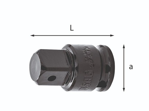 Raccordo aumentatore per avvitatore pneumatico - USAG 247  3/8  1/2  3/4  1  M - Afbeelding 1 van 23