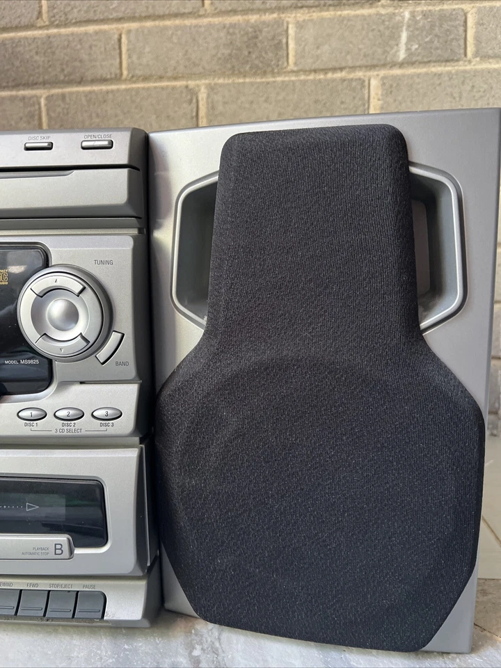 Emerson Stereo System 3 Compact Disc Double Cassette Hi-Speed Dub Tested/Works - Image 3 of 4