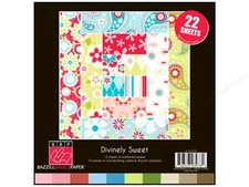 Bazzill Basics Paper BBP Divinely Sweet Double-Sided Scrapbooking Paper, NEW