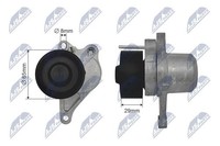 Nty Spannrolle, Keilrippenriemen RNK-NS-036 Passend FüR Nissan Opel Renault