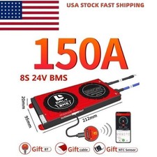 USA - LiFePO4 4S 12V/8S 24V/16S 48V 100A-150A BMS Balance Bluetooth Module lot