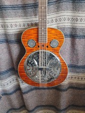 Temu Resonator Guitar Converted To Mandocello 8 String. C-G-D-A No PU