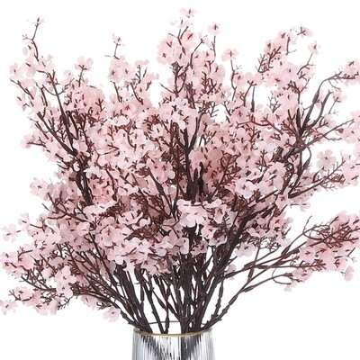 9pcs Breath Artificial Flowers DIY Bouquet Fake Flowers Light Pink
