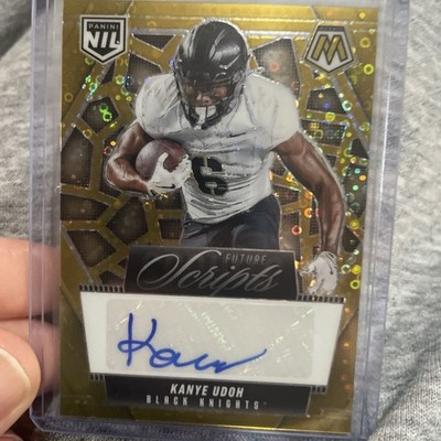Kanye Udoh 2025 Panini Mosaic NIL Future Scripts Auto #FSC-KUD /10           AZB