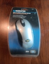 Manhattan MH5 Wired Classic Optical Computer Mouse New And Sealed 800dpi