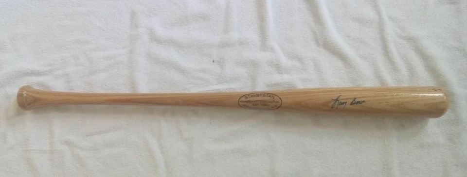 PALO FIRMADO AUTÓGRAFO LARRY BOWA POR STAN BAT AUTENTICACIÓN JSA PHILLIES Foto 3 de 4