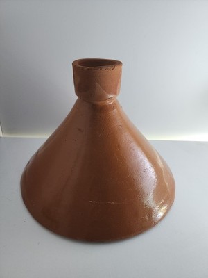 Moroccan Tagine Terracotta Medium Replacement Lid ONLY Ceramic Clay Top 9'' Brown