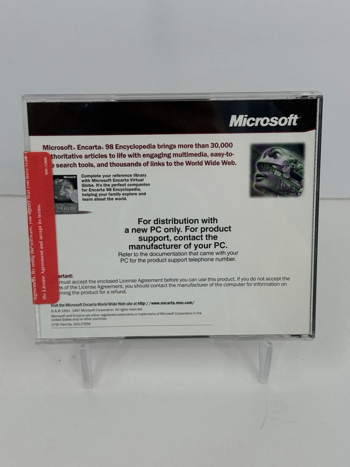 Microsoft Encarta 98 Encyclopedia Interaktive World Atlas 2000 2 Cd-Roms - Image 2 of 2