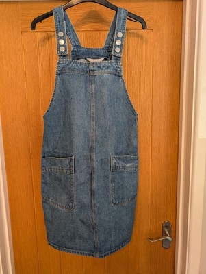 Red Herring Ladies Denim Dress Size 10 Excellent Condition Side Zip Pockets