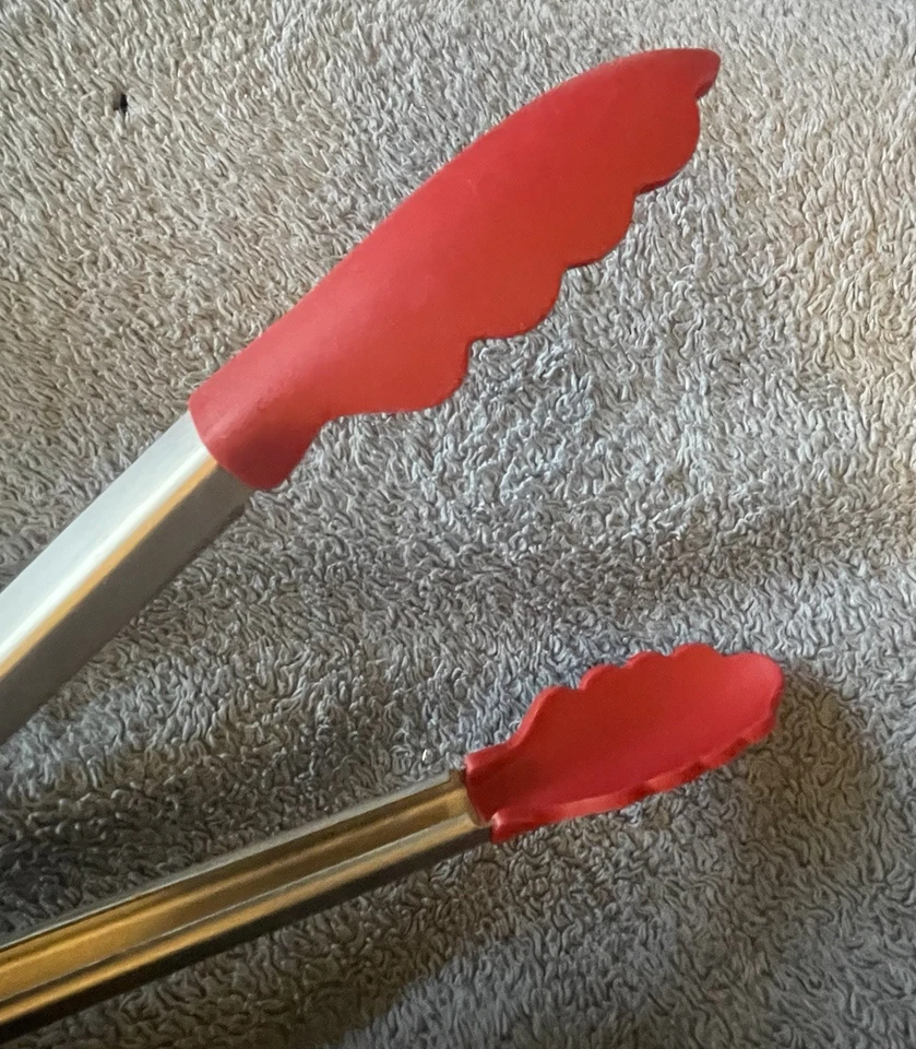 KitchenAid Stainless Steel with Silicone Tipped Tongs Red Cooking Tongs - Image 4 of 4