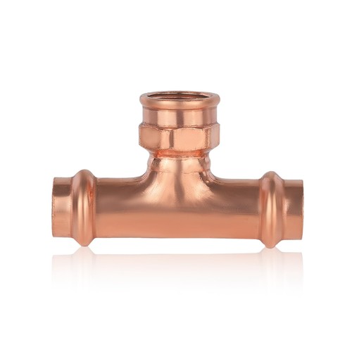 1 PCS 1/2 Inch Copper Press Female Tee Px Px FPT PRESS0771 Pipe Fitting Part