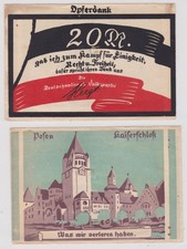 20 Mark Banknote Opferdank deutschnationale Volkspartei Posen Schlo&szlig; (175285)