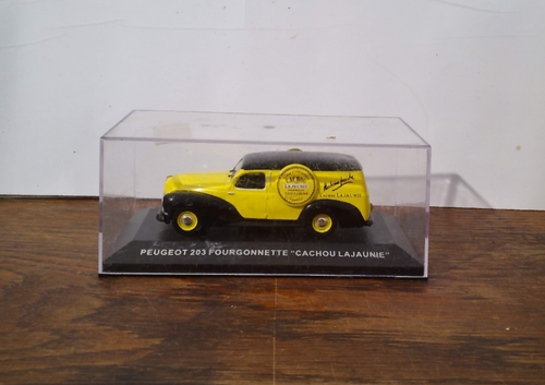 Modèle Miniature Peugeot 203 Fourgonnette Cachou Lajaunie 1/43 - Altaya/Ixo/Norev - Occasion Parfaite