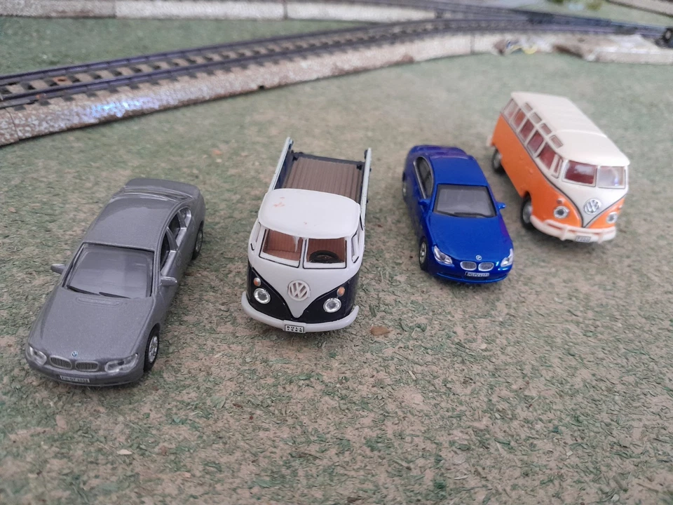 schuco 1:87 lotto 4 autovetture senza scatola - Immagine 2 di 4