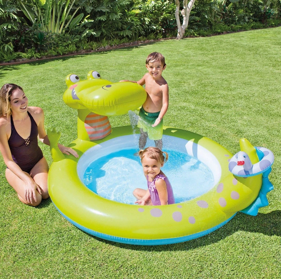 Intex Gator Spray Pool 78"X63"X36" Swimming Pool Inflatable Keep Cool Summer - Image 3 of 3