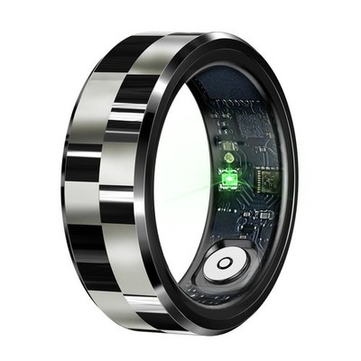 Fitness Smart Ring for Men Sleep Tracker Heart Rate SpO2 5ATM with Charging Case