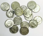 *LOT OF 16 40% SILVER HALF DOLLARS* NR #C1722