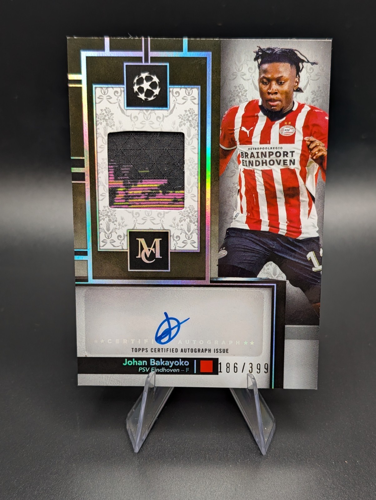 2024-25 Museum Collection Johan Bakayoko Match Worn Patch Auto /399 - Sick Patch