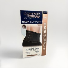 Copper Fit Elite Air Flow Compress Back Support One Size Fits Most New in Box 