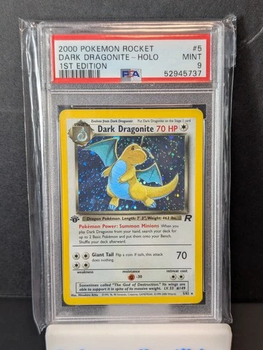 PSA 9 - 2000 POKEMON TEAM ROCKET | 1ST EDITION DARK DRAGONITE - HOLO #5