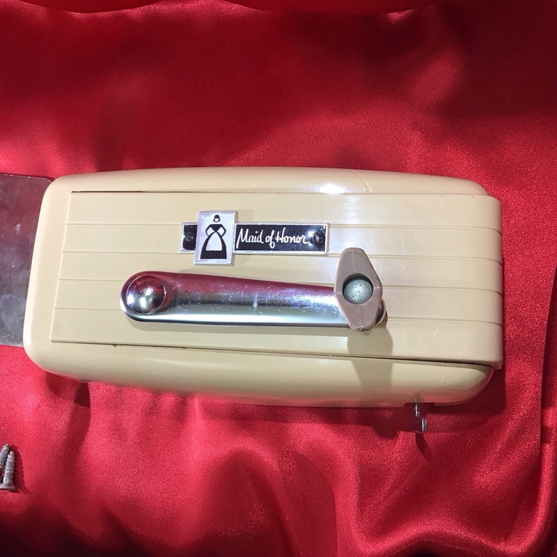 Vintage Stainless Steel Maid of Honor Wall Mount Can Opener