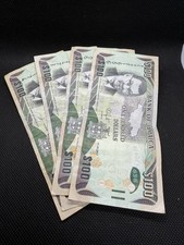 4x JAMAICA 2017 100 DOLLARS BANKNOTE