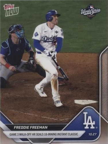 2025 Topps Chrome Freddie Freeman Gold Refractor 5/50 Jersey Match
