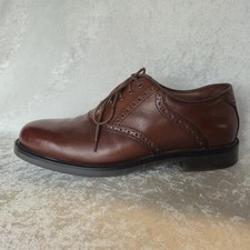 Johnston Murphy Mens Size 9 Brown Leather Wingtip Oxford Dress Shoes Lace Up