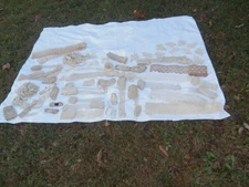 Large Lot of Antique Lace  and Trims For Sewing, Doll Making, Crafts, More
