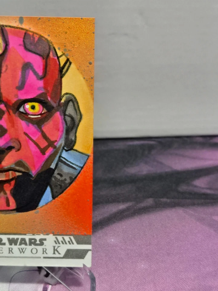 2024 topps star wars masterwork artist signed sketch card - Image 2 of 4