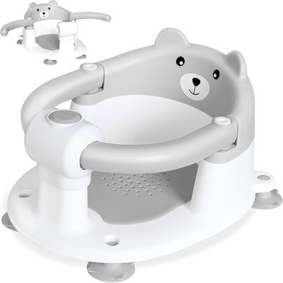 Baby Badewannensitz, Baby Badesitz ab 6 Monate Tragbarer Badewannen 4 Saugnäpfen