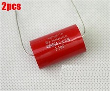 2Pcs Audiophiler 3.3UF 400V Tubular Axial Aud...