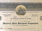 1929 Monterey Park Petroleum Corporation 1 Share Capital Stock Certificate — photo 8