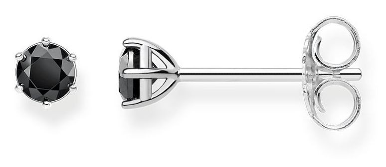 Thomas Sabo Glam And Soul Sterling Silver Black Studs H1964-051-11