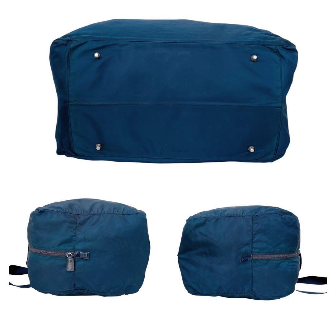 Rare PRADA Triangular Logo Nylon Mini Boston Bag … - image 4