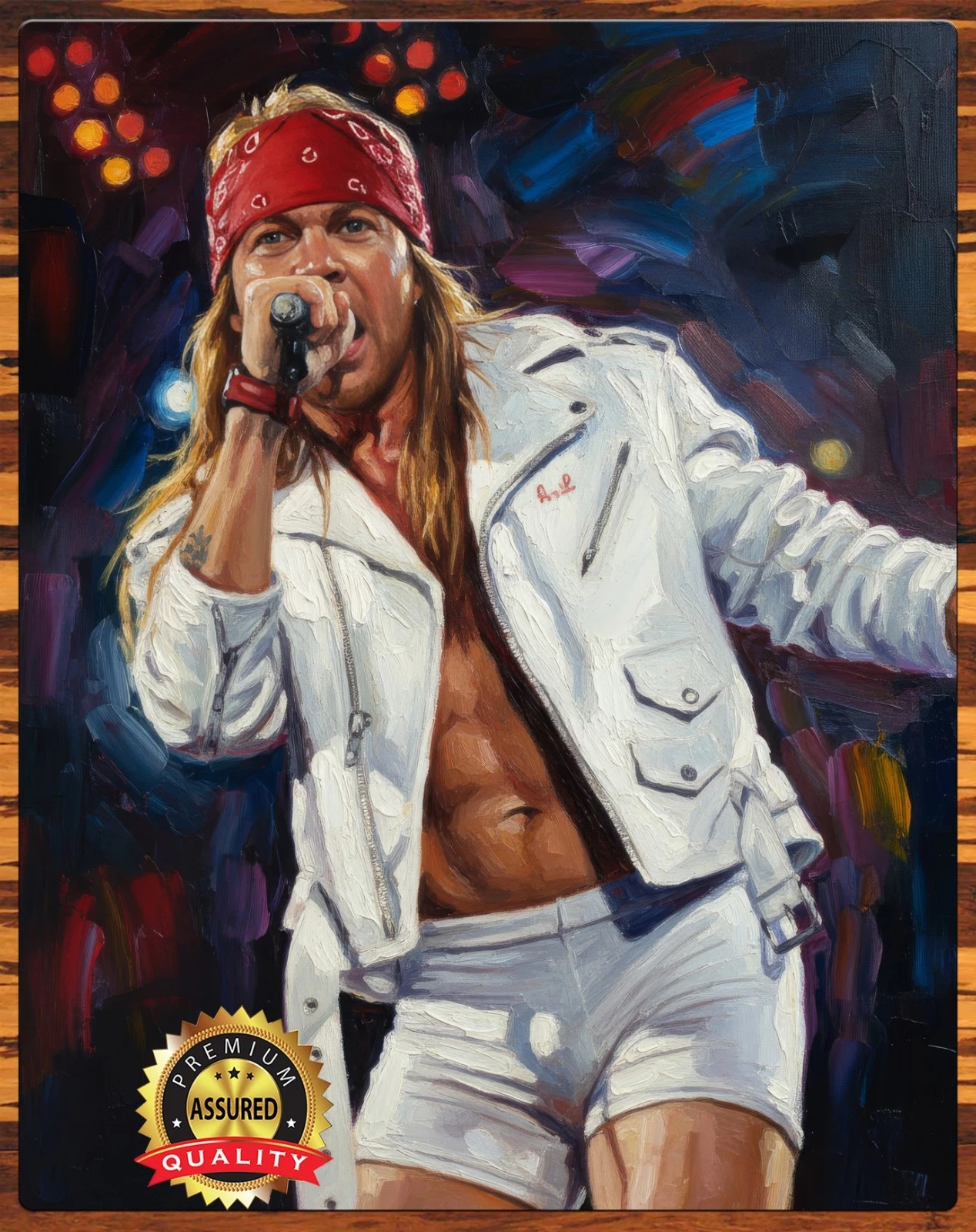 Axl Rose – Guns N' Roses – Limited Tribute Art - Metal Sign (11x14